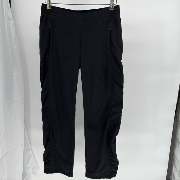 Athleta Women’s La Viva Ruched Jogger Size 4 Straight Leg Yoga Athleisure Black - Picture 2 of 11